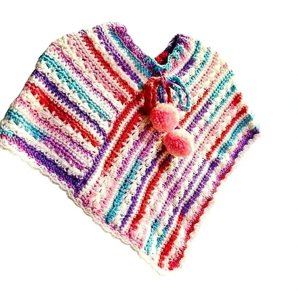 Toddler Girl Crochet‎ Poncho